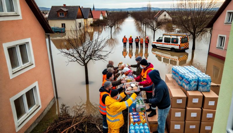 Poskytnutí darů v souvislosti s povodněmi